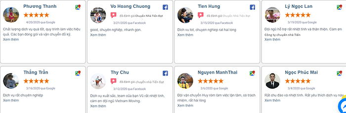 Đánh giá dịch vụ chuyển nhà giá rẻ tại công ty Tiến Đạt